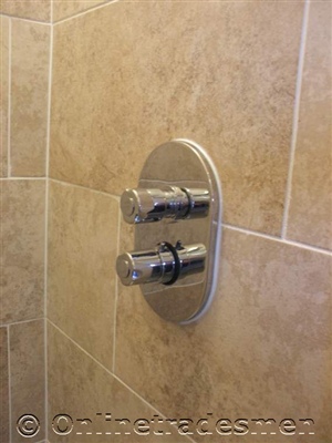 Shower Controls On Tile.Jpg